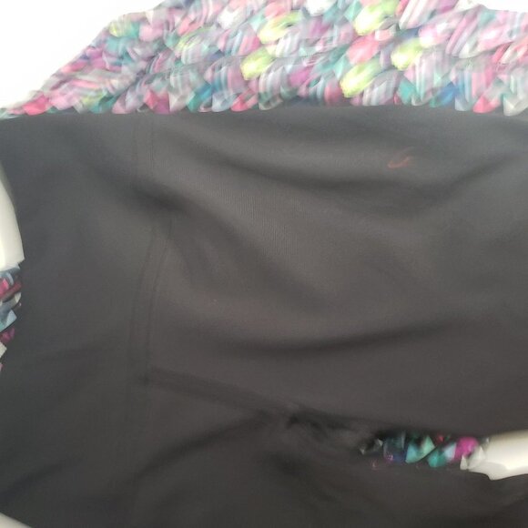 Victoria's Secret Sport VSX 3pc Lot Knockout Capris S Small Black Grey Print - Picture 6 of 6